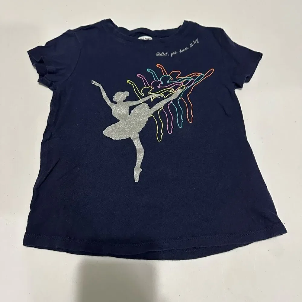 Girls T-shirts lot – Blue, Black, gray, colorful | Girls size 4T